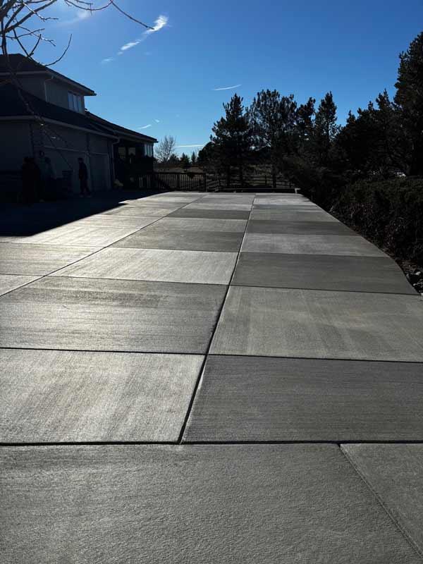 concrete driveway installation in Denver, CO