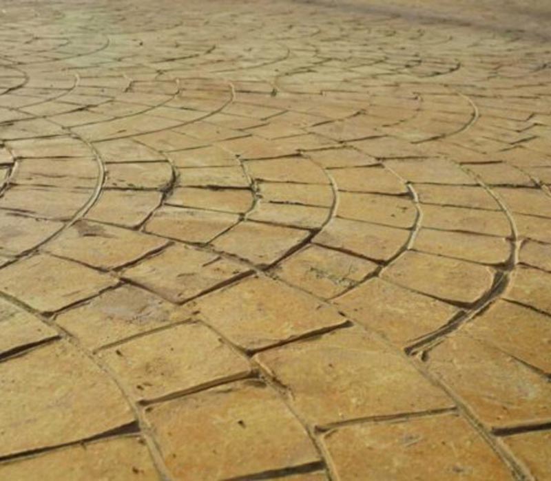 modern stamped concrete design