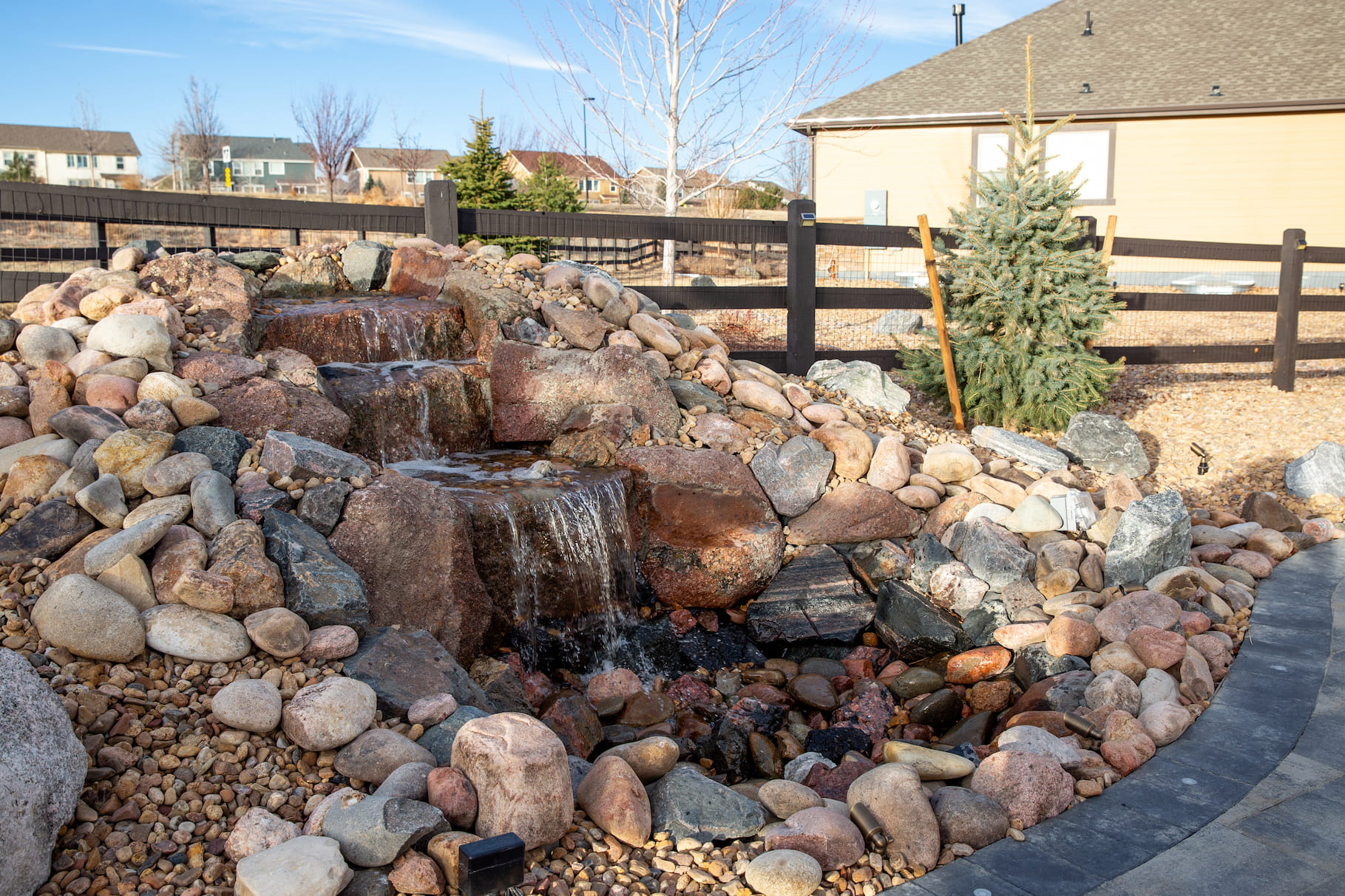 Luxury Water Features in Denver built by Blue Sky